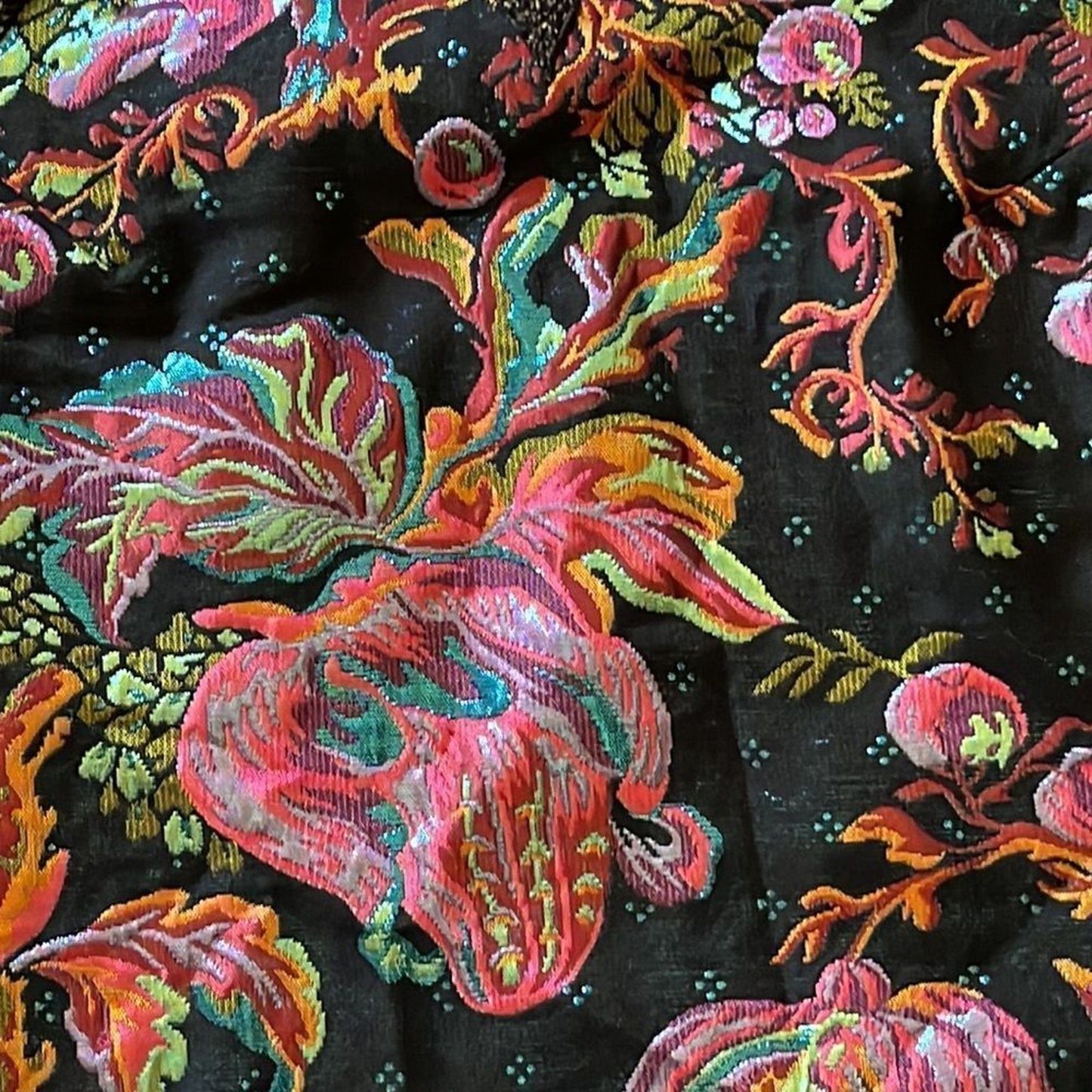 James Coviello for Anthropologie Metallic Brocade Knit Blouse – Size Small