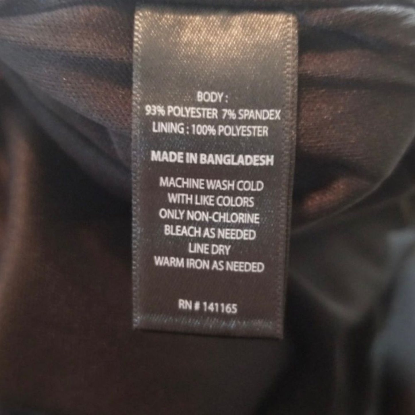 Harve Benard Raw Hem Short Sleeve Women,s Black Dress Size Large