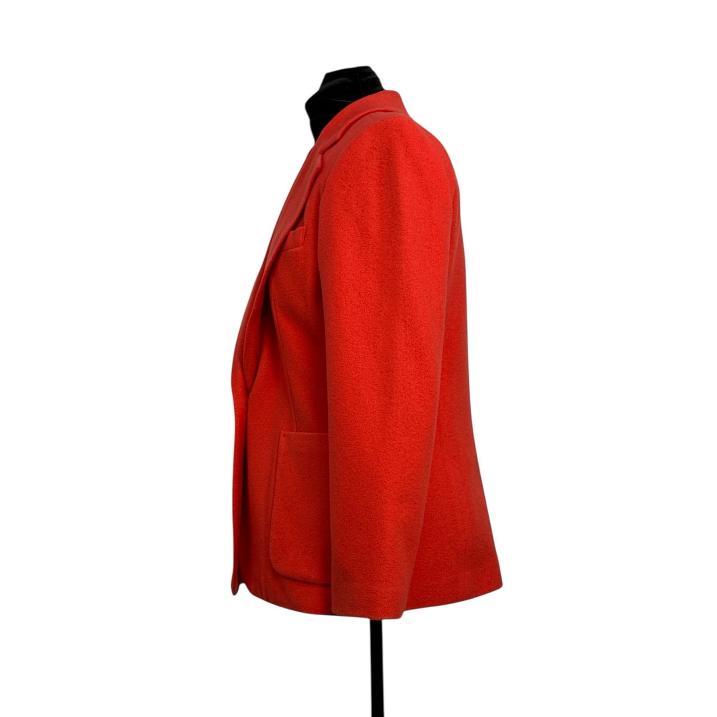 Chadwick’s Red Wool-Cashmere Blend Blazer – Size 14 | Tailored Single-Button Jacket