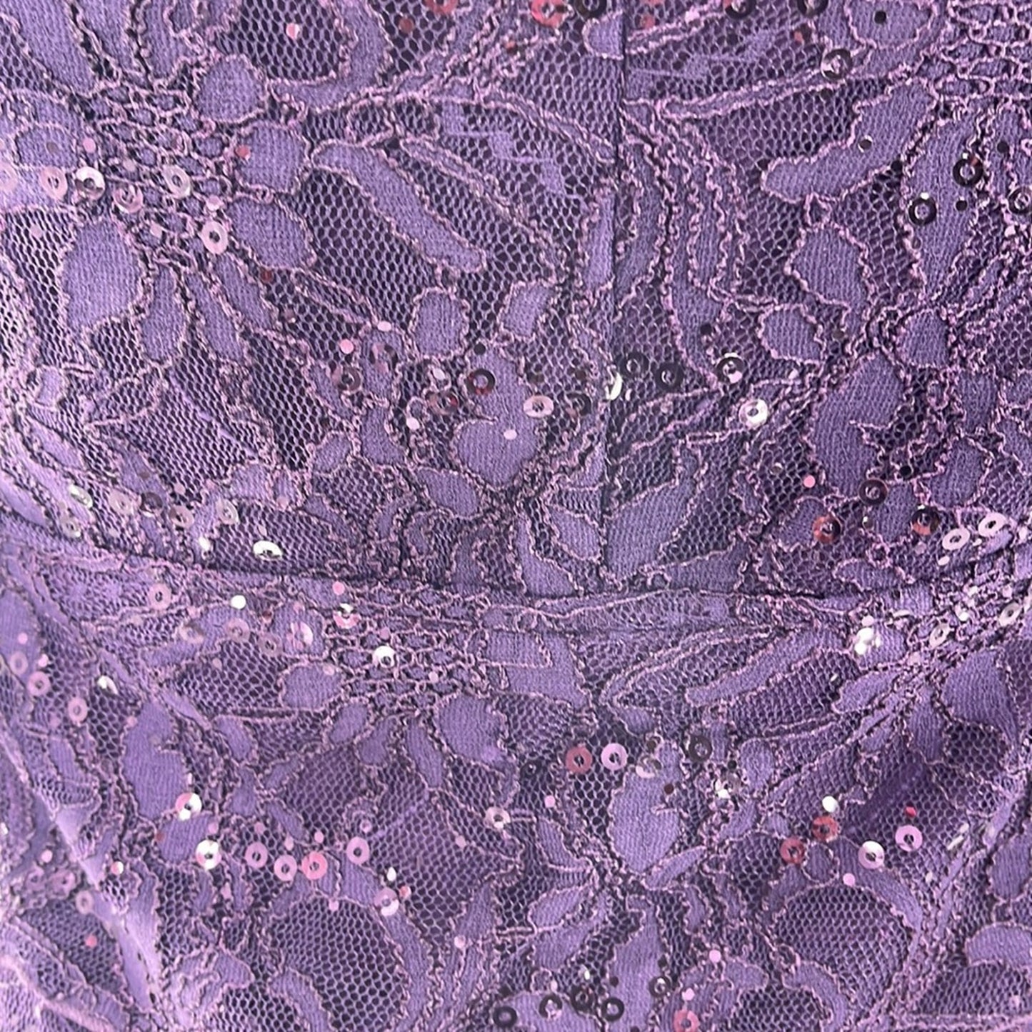 Scarlett Nite Eggplant Lace Cocktail Dress – Size 6 Holiday Party Style