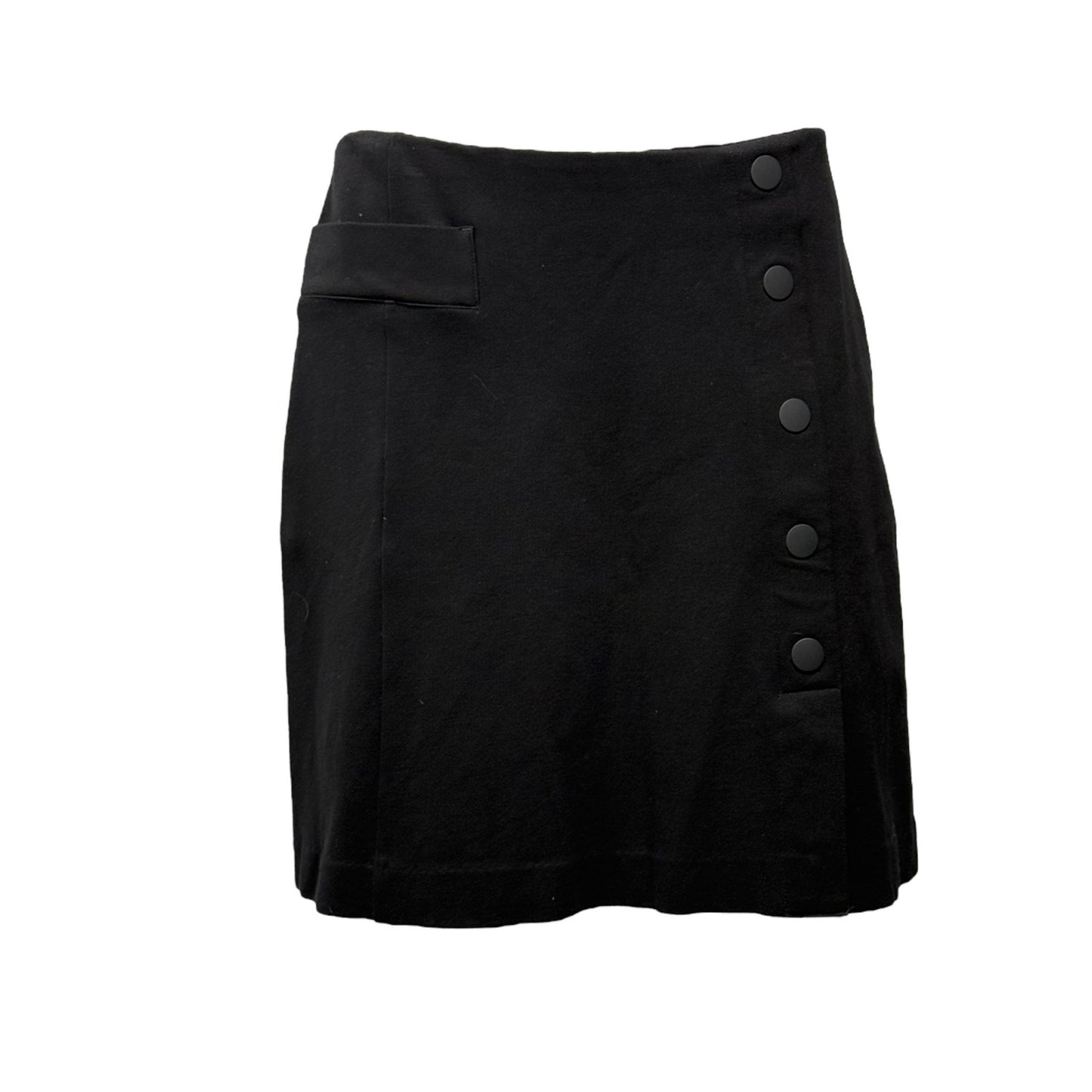 Cabi Black Stretch Mini Skirt Women’s Size 6 – Office Casual Back Zip High Waist 18” Length