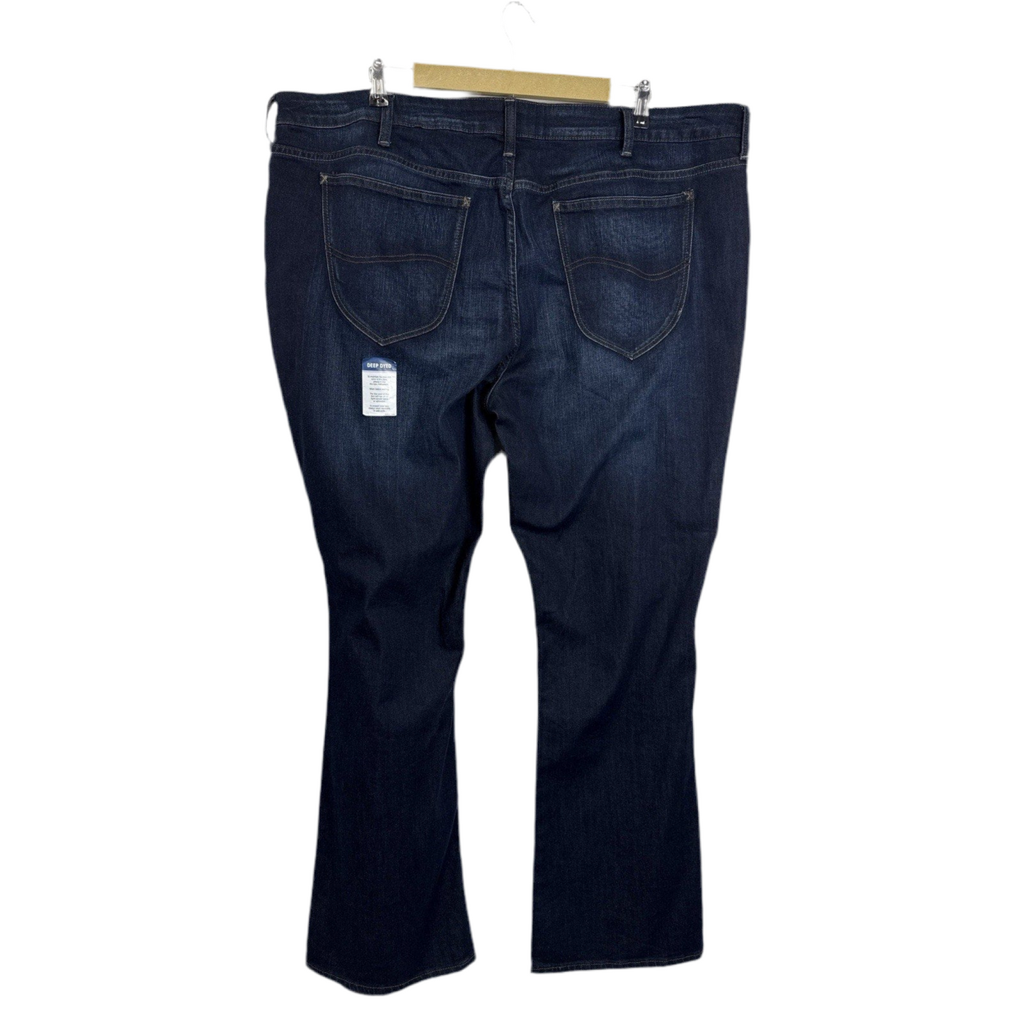 NWT Lee Riders Women’s Size 24M Midrise Bootcut Jeans Dark Wash Stretch Denim