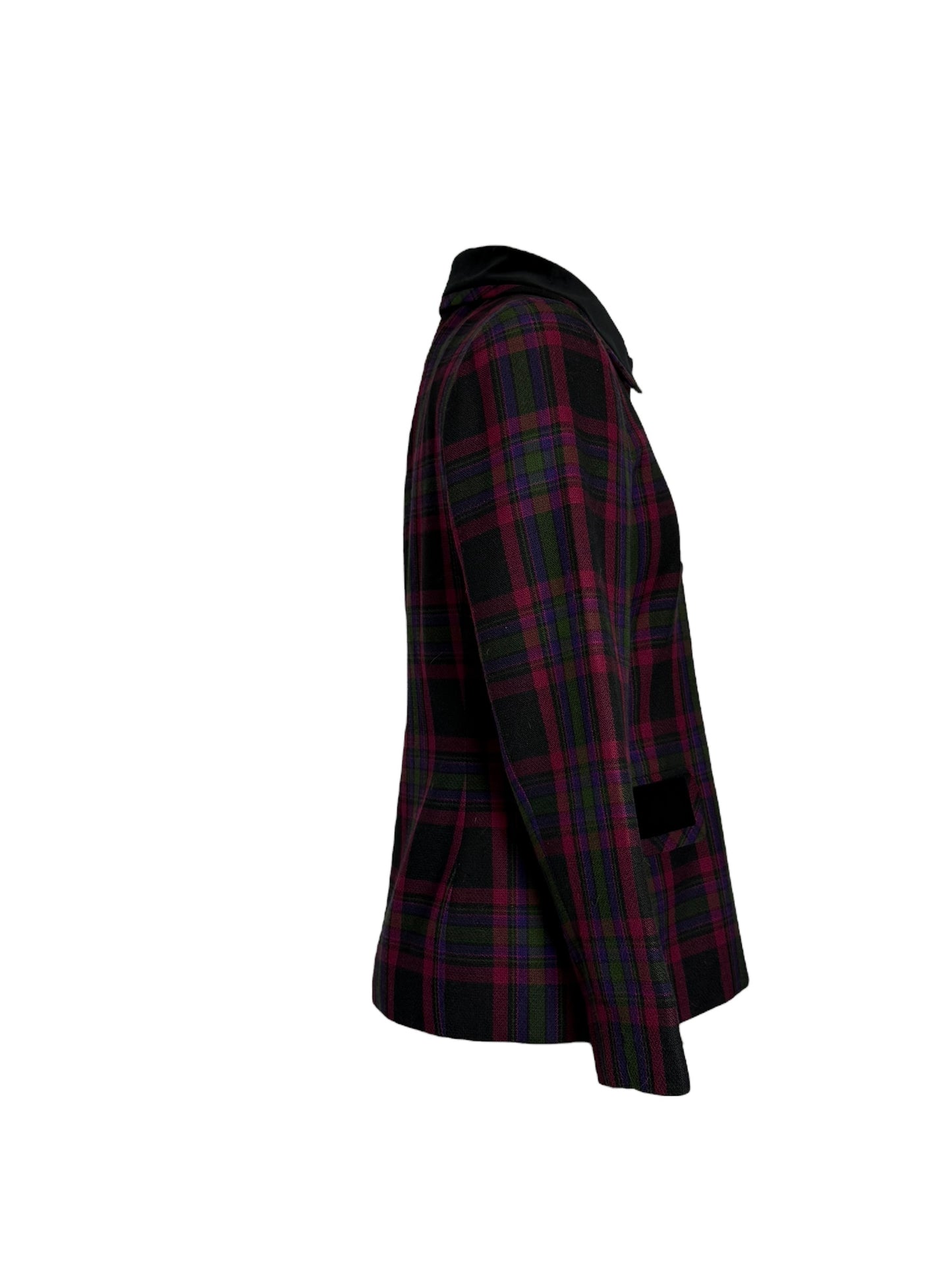 Petite Sophisticate Plaid Wool-Blend Blazer – 4P - Dark Academia Preppy Aesthetic
