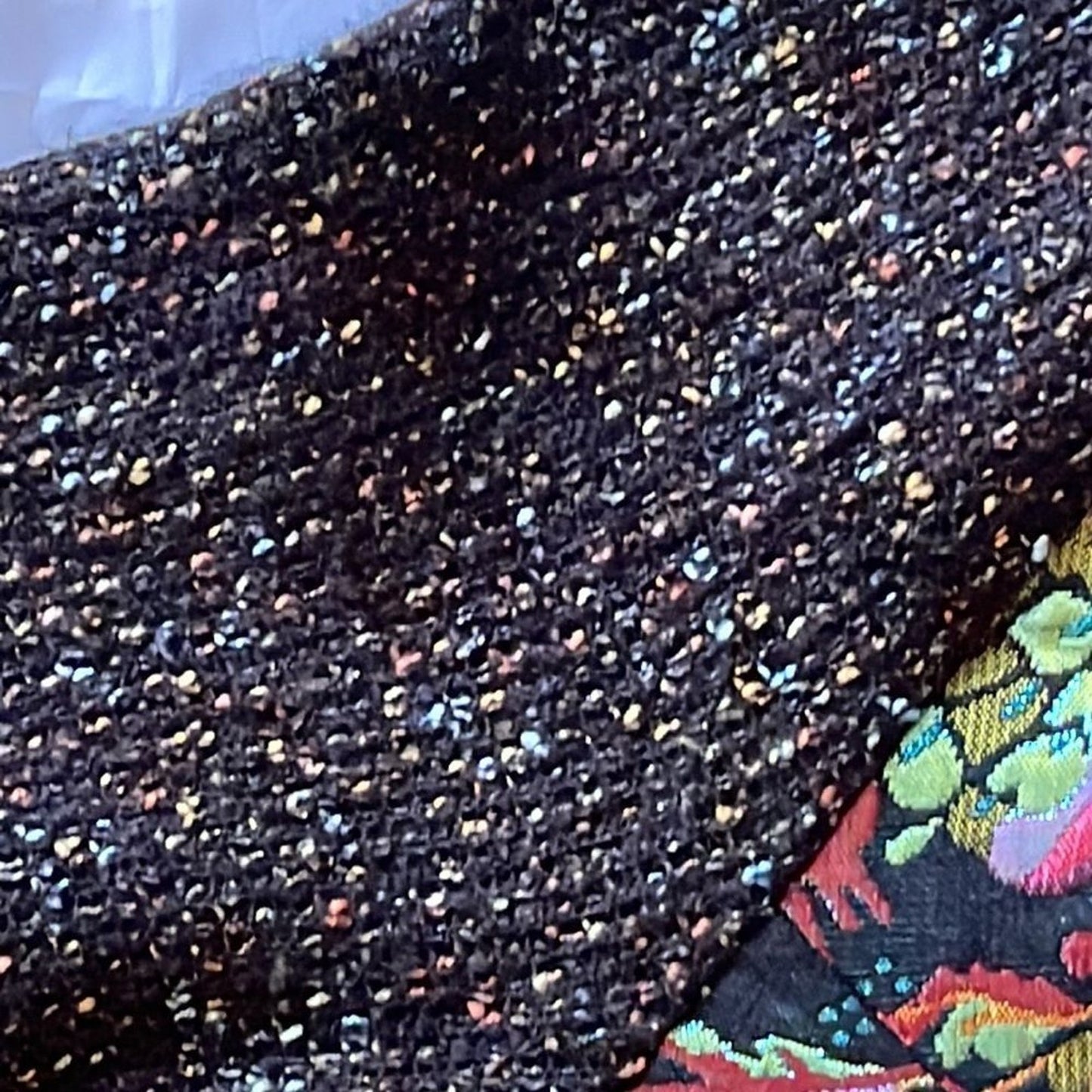 James Coviello for Anthropologie Metallic Brocade Knit Blouse – Size Small