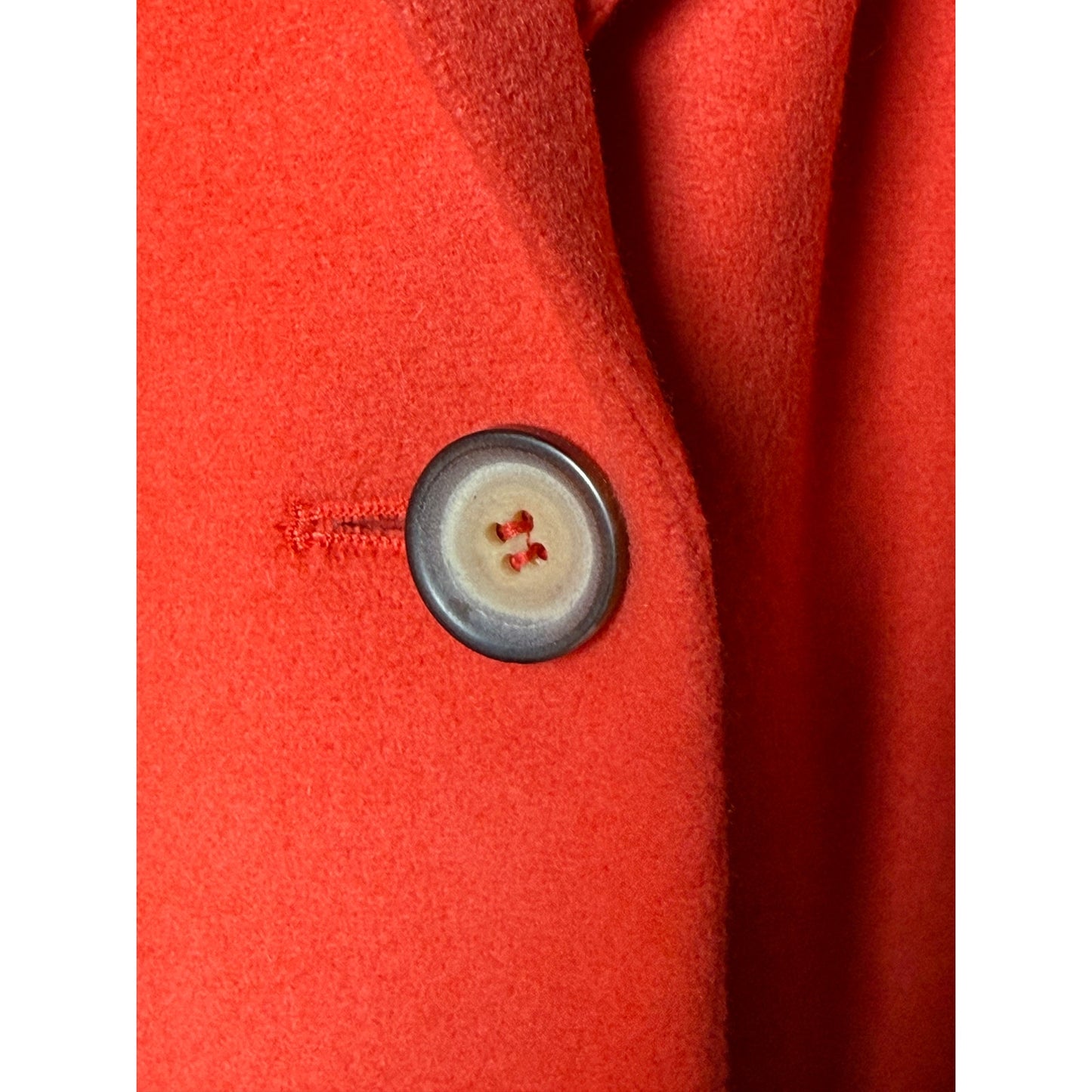 Chadwick’s Red Wool-Cashmere Blend Blazer – Size 14 | Tailored Single-Button Jacket