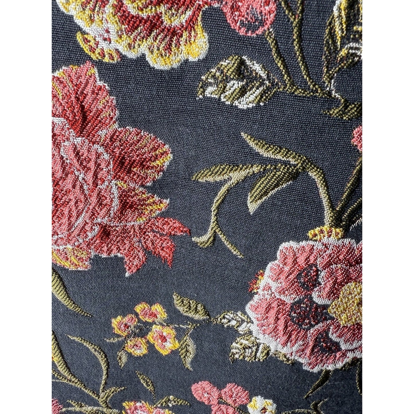 LOFT Floral Brocade Mini Skirt – Size 8 – Black Pink Gold