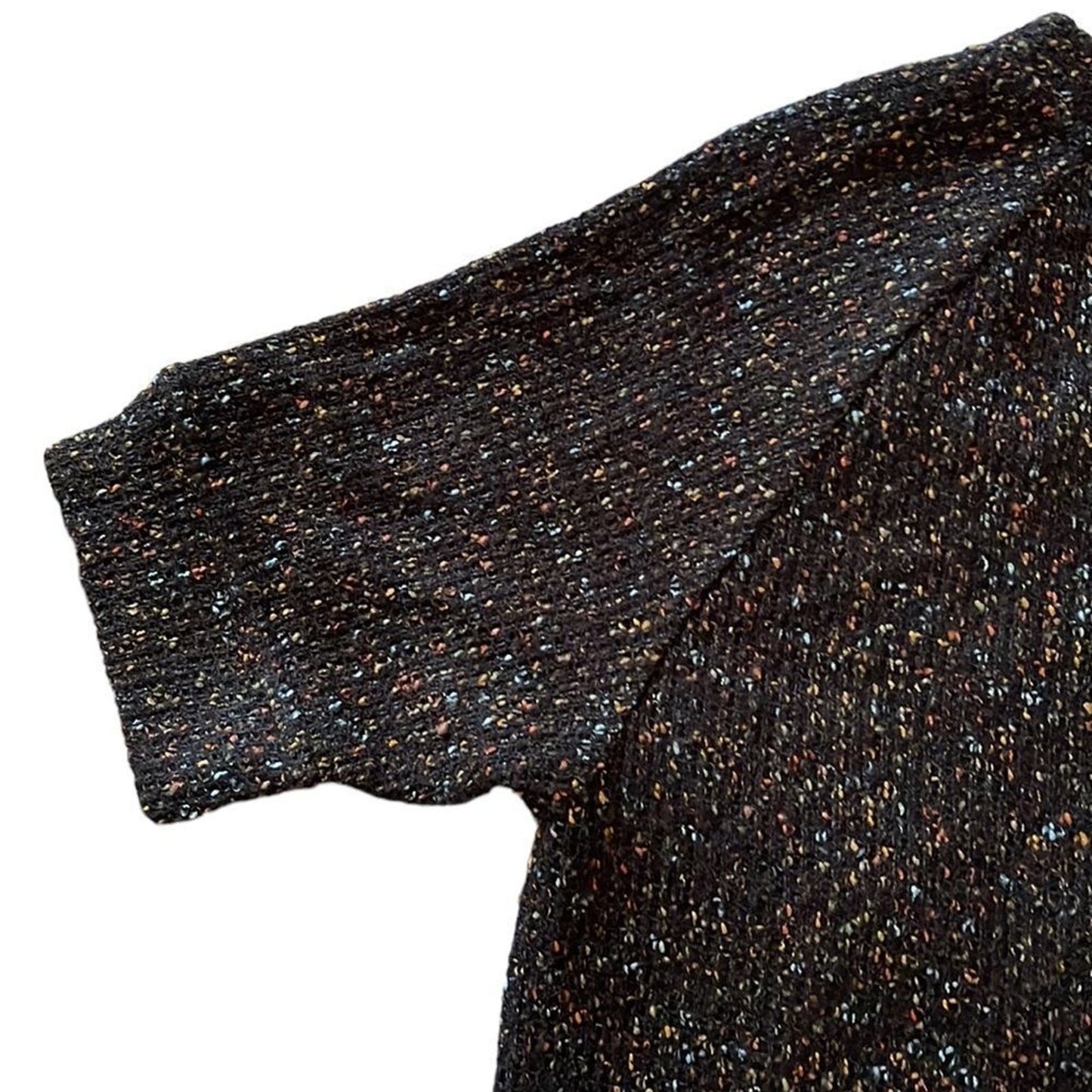 James Coviello for Anthropologie Metallic Brocade Knit Blouse – Size Small