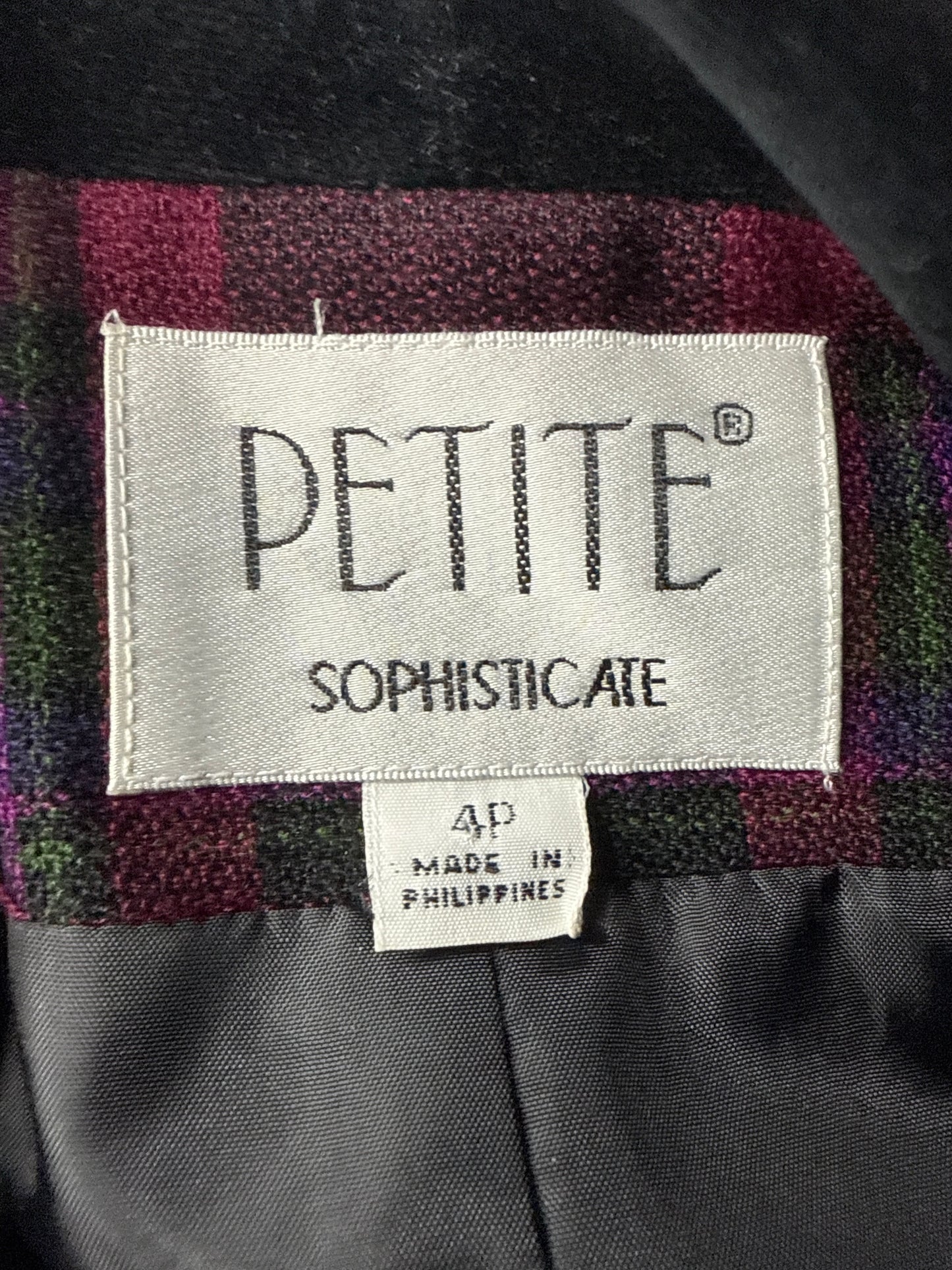 Petite Sophisticate Plaid Wool-Blend Blazer – 4P - Dark Academia Preppy Aesthetic