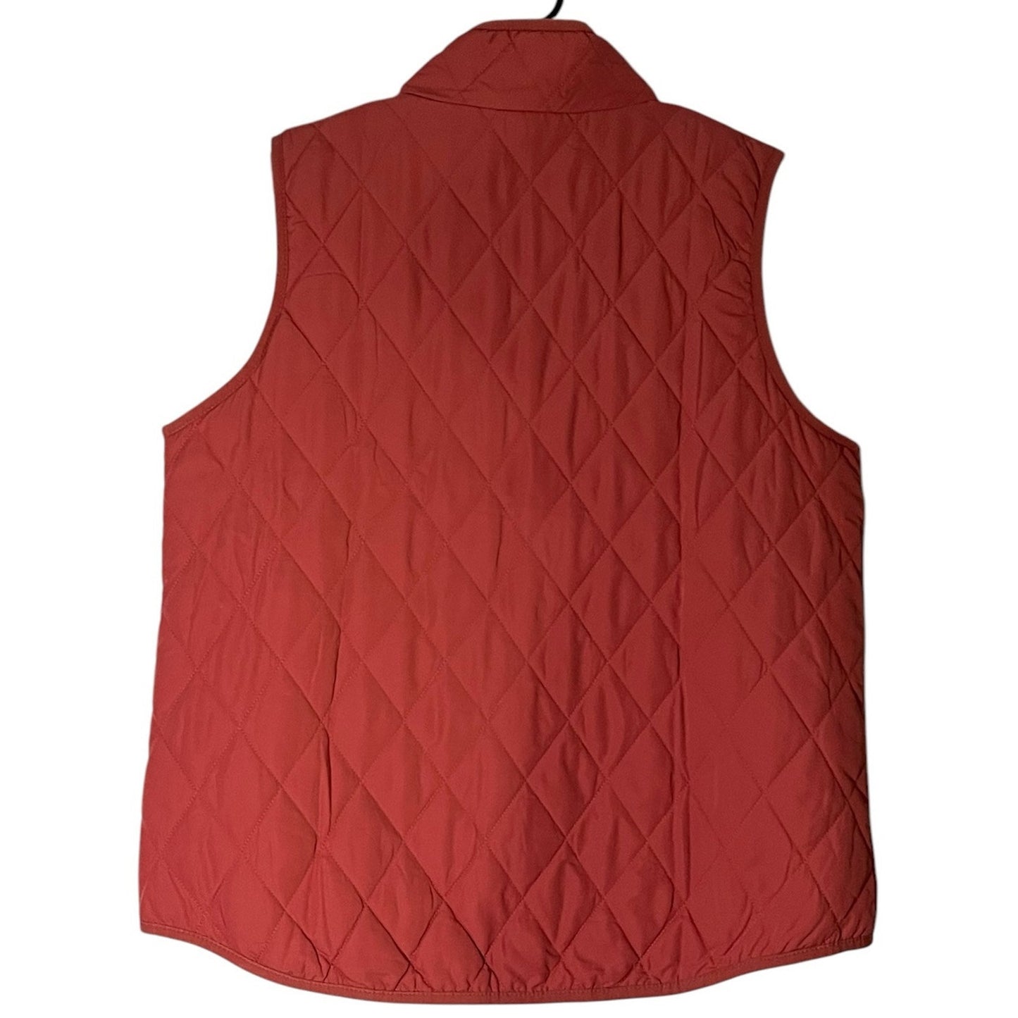 Coldwater Creek Women’s Rust Red Quilted Puffer Vest – Zip Front, Sleeveless