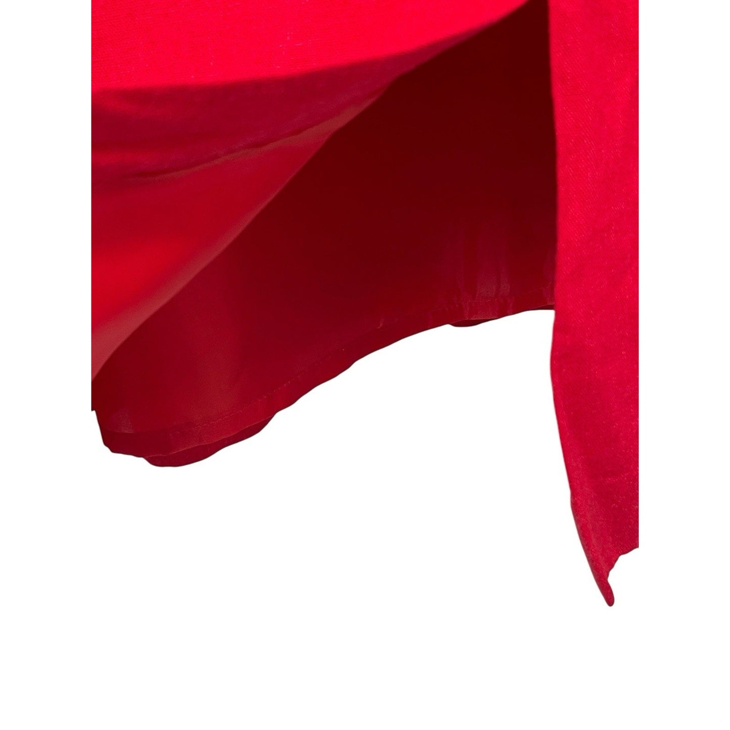 Richard Malcolm Embroidered Red Skirt – Linen Blend – Women's Size 18