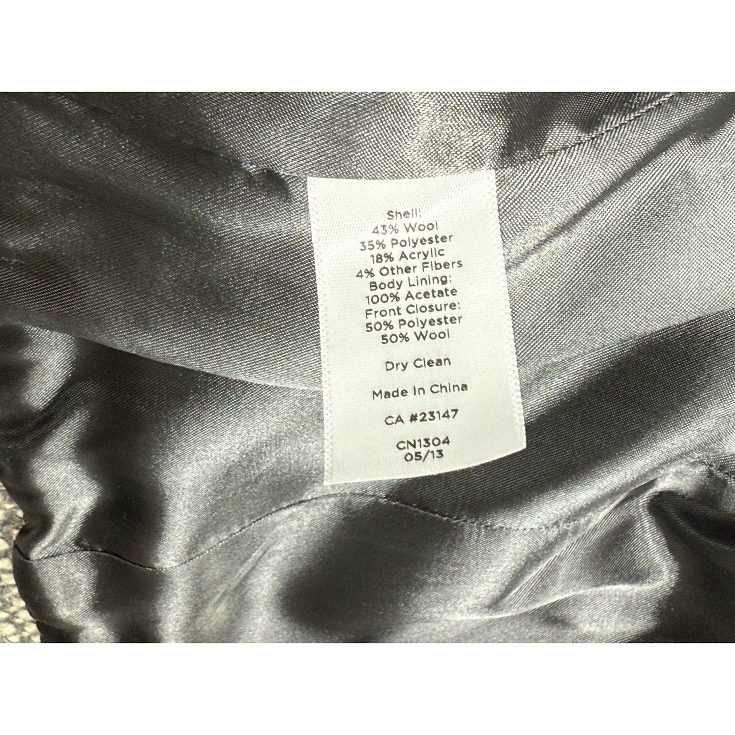Talbots Women's Tweed Zip Front Moto Jacket Wool Blend Metallic Gray Size 6