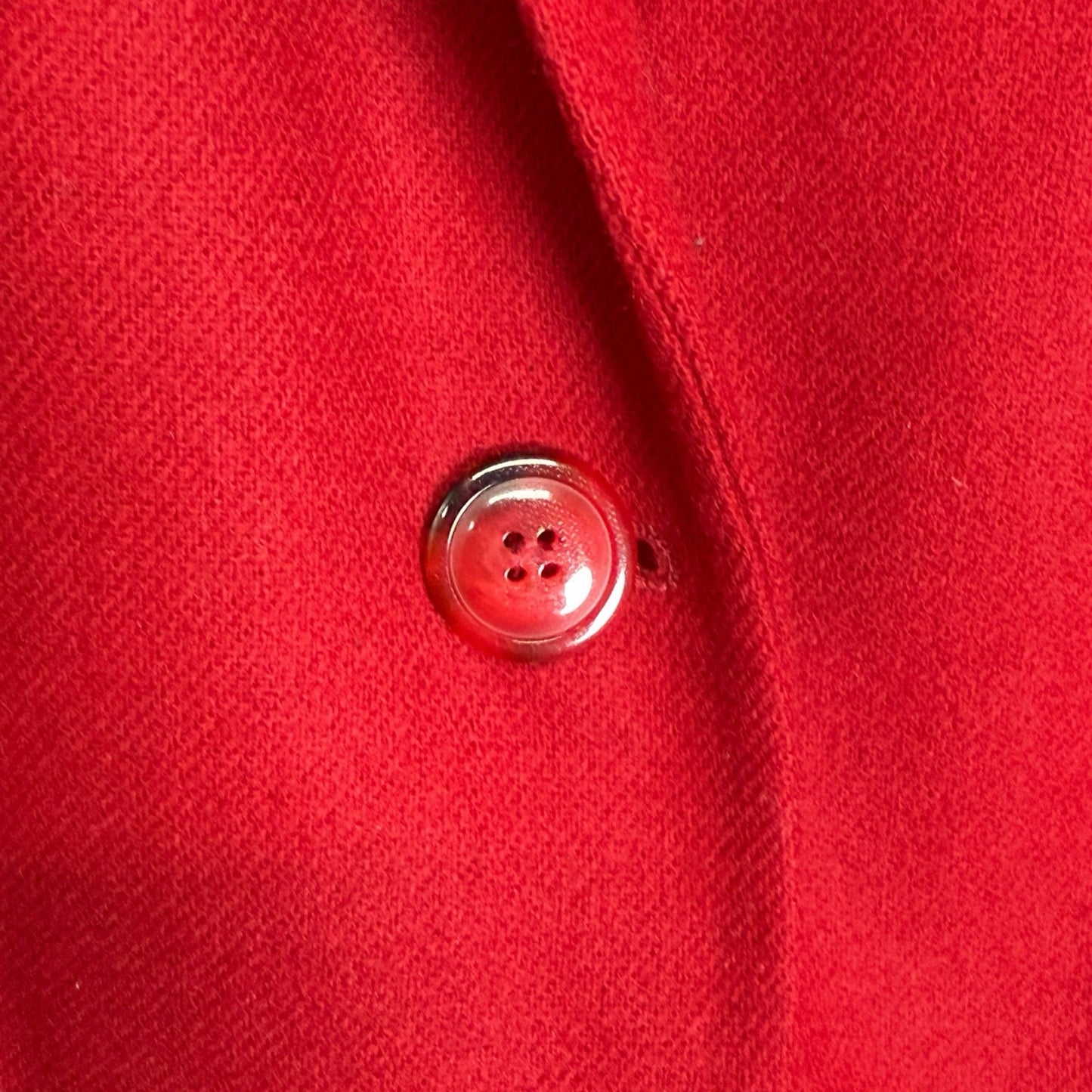Sag Harbor Red Blazer 100% Pure New Wool – Size 18 Classic Single Button Jacket