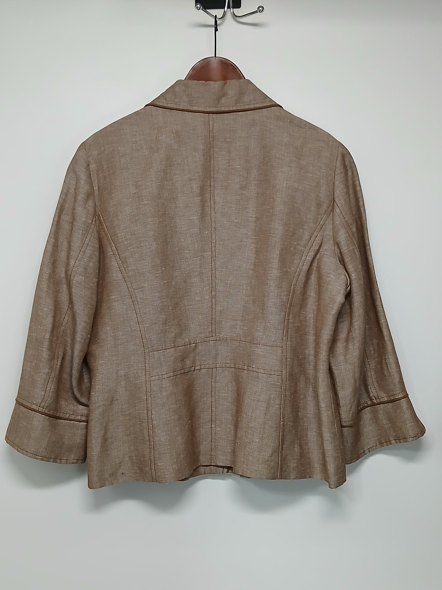 Kasper Womens Linen Blend SportsWear Jacket Blazer Size 16
