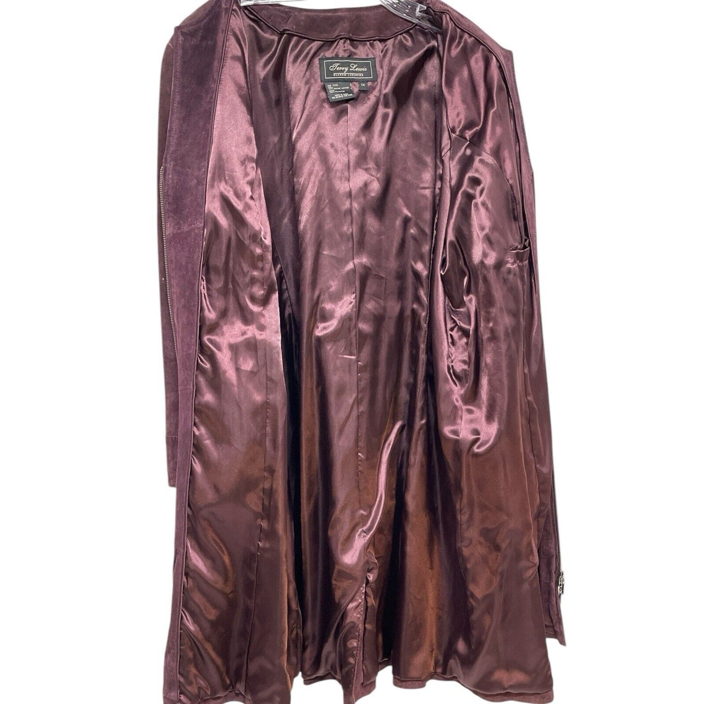 Terry Lewis Suede Zip up Coat Dress versatile, outerwear or statement Dress 1X