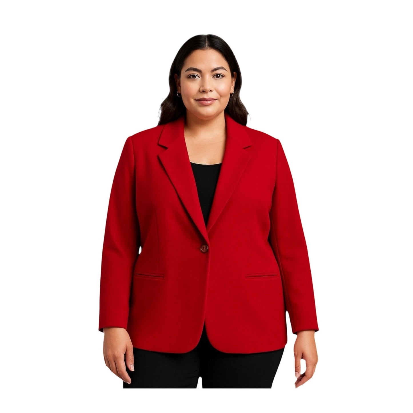Sag Harbor Red Blazer 100% Pure New Wool  – Size 18 Classic Single Button Jacket