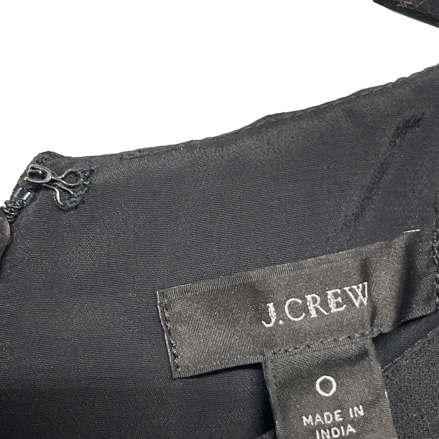 J Crew NWT Woman's Size 0 Embellished Classic Black Shift Dress