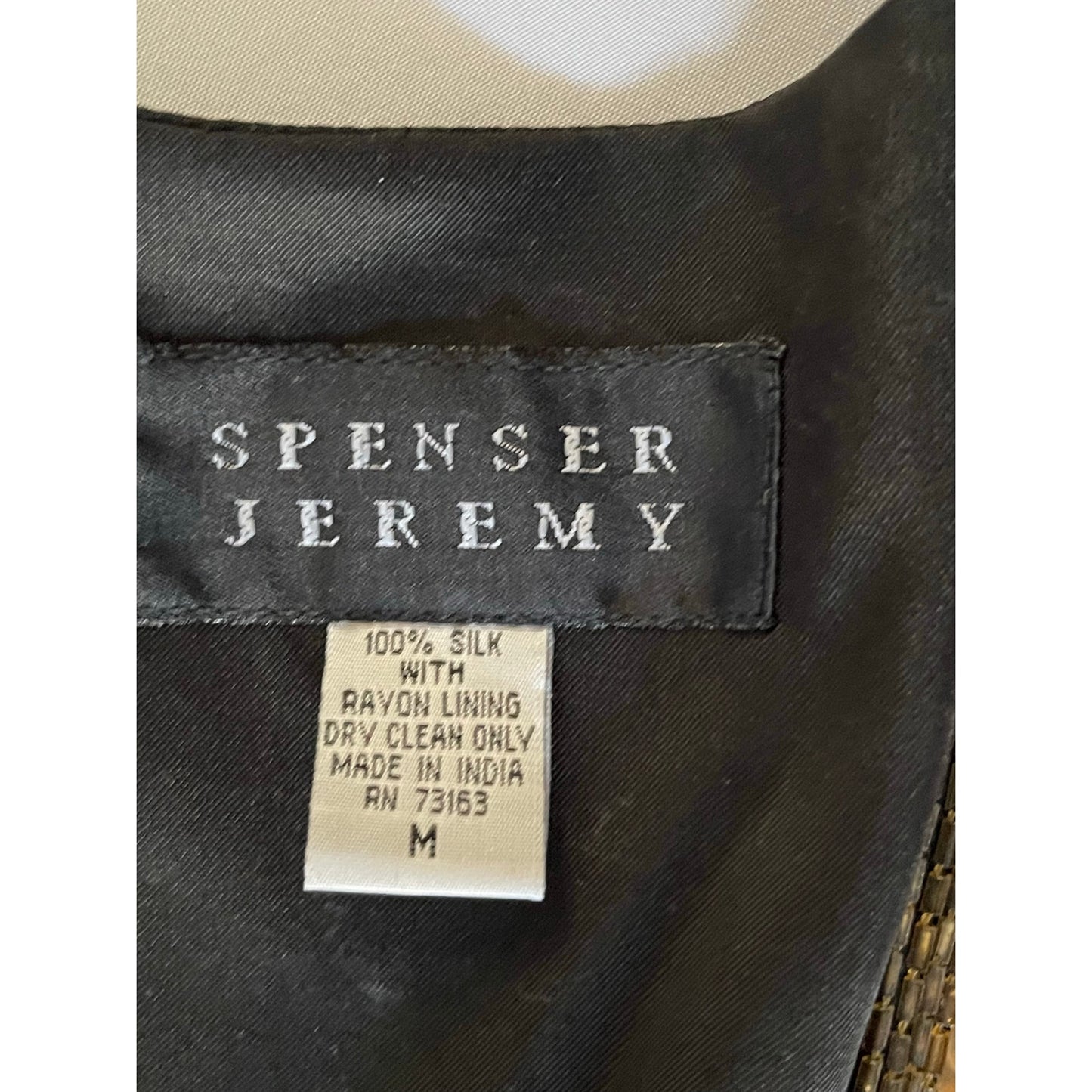 Spenser Jeremy Embellished Silk Vest Women’s Medium NWT Beaded Patchwork Vintage-Inspired