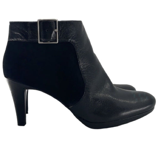 Naturalizer Women’s Black Leather Maureen Bootie - Size 11
