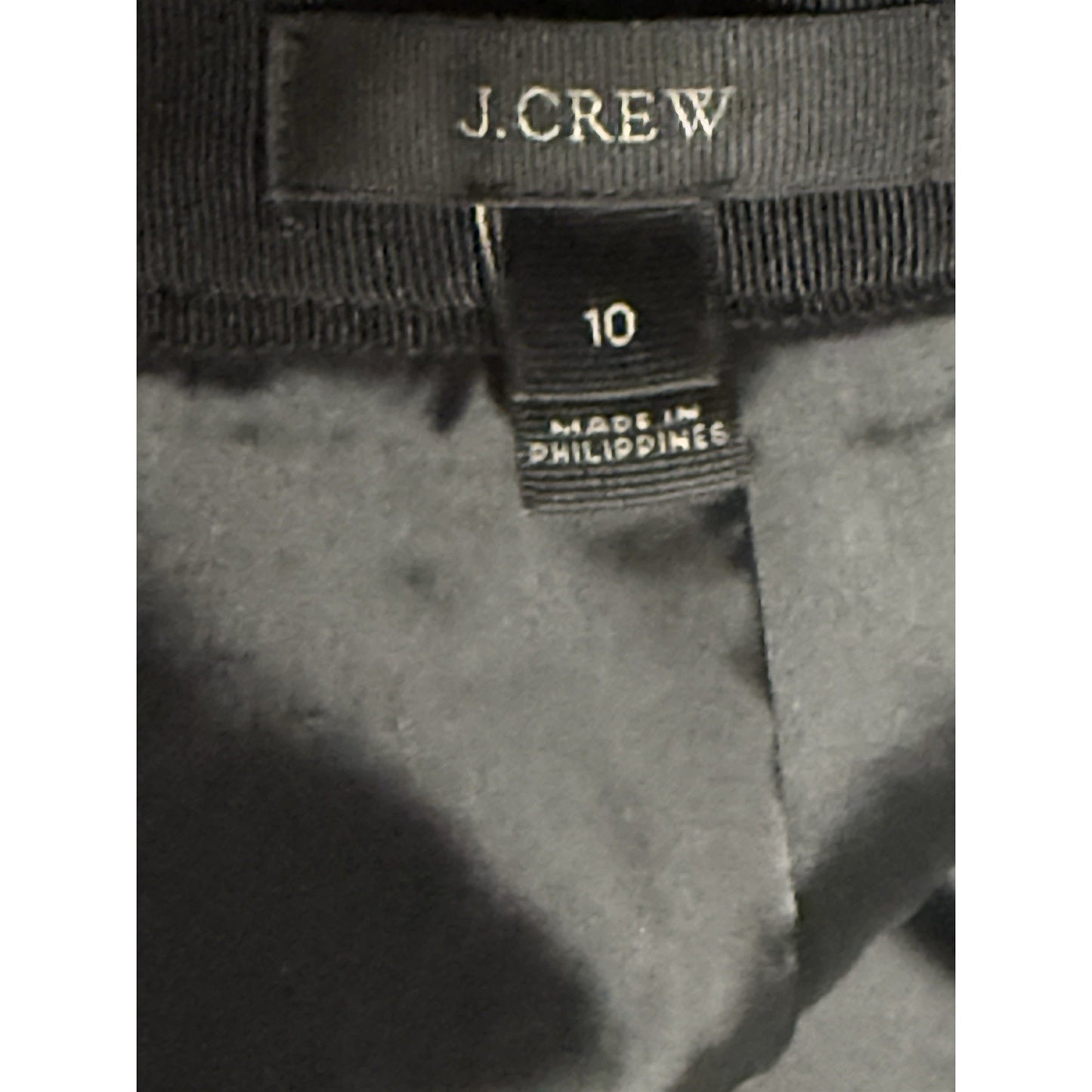 J.Crew Women Size 10 Black Wool Skirt Ruffle Front Fully Lined 100% Wool Classic