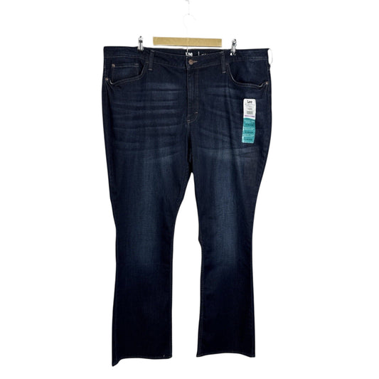 NWT Lee Riders Women’s Size 24M Midrise Bootcut Jeans Dark Wash Stretch Denim